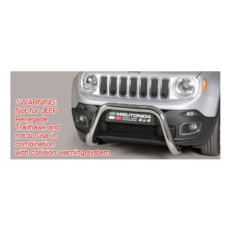 Přední ochranný rám na JEEP Renegade -76 mm-Misutonida EC/SB/376/IX Přední ochranný rám na JEEP Renegade -76 mm-Misutonida EC/SB/376/IX